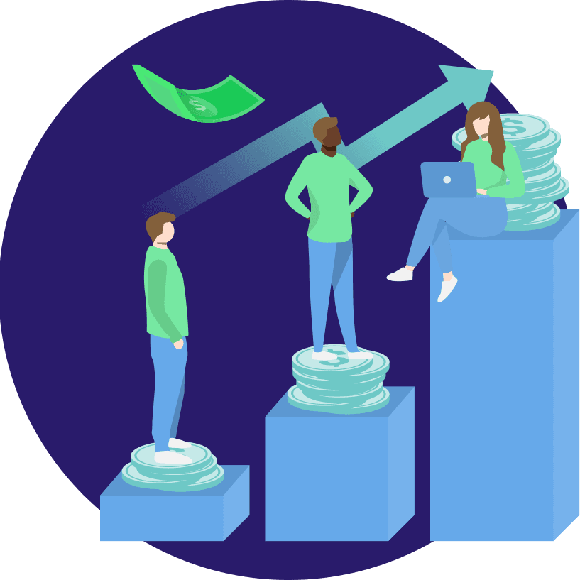Betting Players Illustration